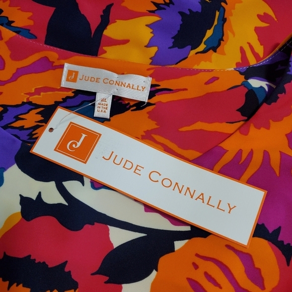 NWT Jude CONNALLY Bold Floral Print "Beth" Dress Size XL, Retail $178, Versatile - Picture 7 of 11
